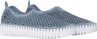 Ilse Jacobsen Womens Platform Tulip Slip-On In Blue Cloud