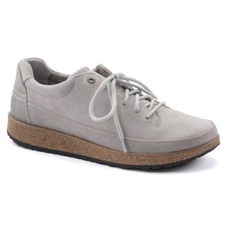 Birkenstock Womens Honnef Low Suede Leather Sneakers In Whale Gray