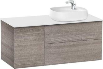 Roca Mueble Con Lavabo 585 Beyond Sobre Encimera 1200 Derecha Roble City Texturizado.-roca: Dise&ntilde;o, Innovaci&oacute;n Y Calidad