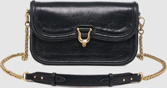 CLARIS VIROT Manon Baguette Cuir Noir