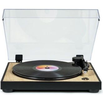 Thomson Giradischi Platine - THOMSON TT300 - Testina di lettura Audio-Technica AT3600L - Legno e nero