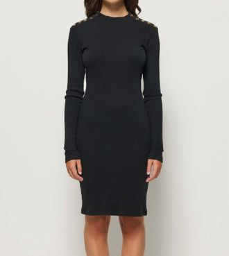 Nation Ltd Palmer Dress In Jet Black
