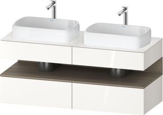 Duravit Qatego Consola Mueble Bajo Lavabo, 2 Extensiones, 2 - Duravit