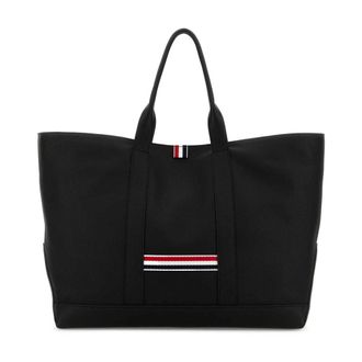Thom Browne Tote Bags, male, Black, Size: ONE SIZE Medium Tool Tote