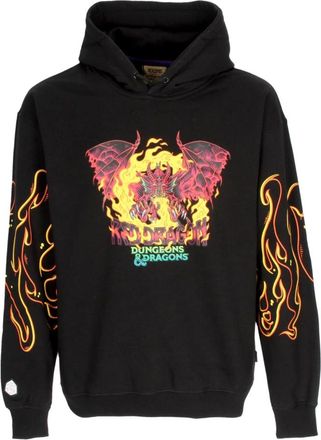 Octopus Rode Draak Hoodie Dungeons & Dragons - Heren - Hoodies - Zwart - L - Katoen - Hoodies & sweatvesten