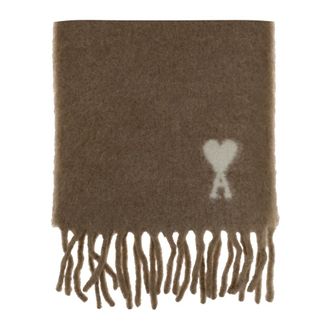 Ami De Coeur Sjaal - unisex - Accessoires - Beige - Maat: ONE Size Zijde