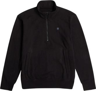 G-Star Half Zip Sweatshirts en Hoodies - Heren - Vesten met rits - Zwart - M - Hoodies & sweatvesten