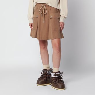 Moncler Gonna marrone chiara in misto cotone