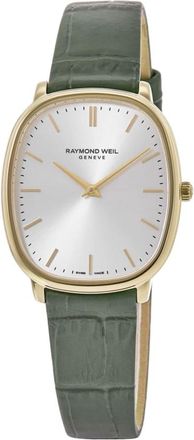 Raymond Weil Toccata Heritage Silver Dial Leather Strap Womens Watch 5280-PC-64001