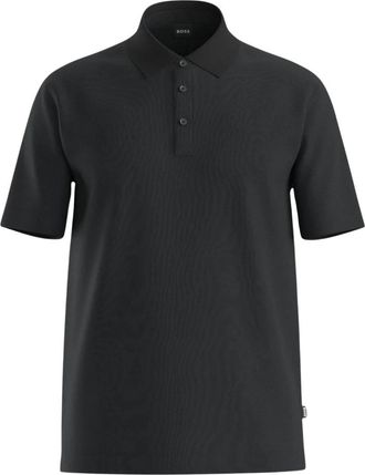 HUGO BOSS Press Lyocell & Katoen Polo - Heren - Polos - Zwart - L - Katoen - Tops