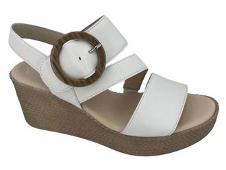 Gabor Womens Wedge 4-770-20 Sandal In White