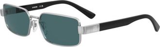 Love Moschino MOL100/S 010/KU Womens Sunglasses Silver Size 58