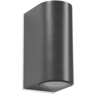 Leds - C4 Leds-c4 - Estructura Ip65 Max Wall Fixture Double Emission Aluminio Gris Urbano Ik10