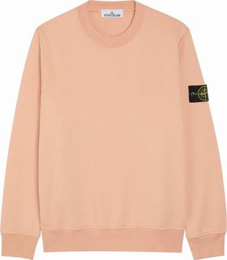 Stone Island Logo Cotton Sweatshirt - Pink - XL