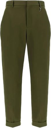 Roberto Cavalli cuffed trousers - Green