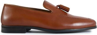 WALK LONDON Walk London Mens Ischia Tassel Shoes - Tan Leather - Size UK 10