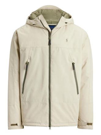 Polo Ralph Lauren insulated hooded windbreaker - men - Recycled Polyester - L - Neutrals