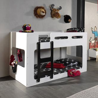 M&S Collection Litera 90x200 Somier Incluido Vipack Luca - Blanco