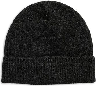 Rier Geribbelde muts - Zwart