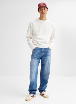 Le 31 Mens Minimalist blue jean New York fit - Straight