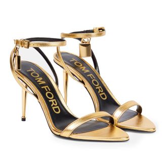Tom Ford Tom Ford, hangslot sandalen in goud