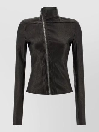 Rick Owens gary fitted silhouette long sleeve coat