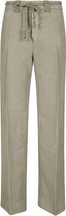 Mason's Wijde broek - Dames - Wijde Broeken - Groen - M - Broeken