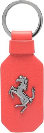 Ferrari Keyrings, male, Red, Size: ONE SIZE Red Keychain with Logo Plaque Attachment