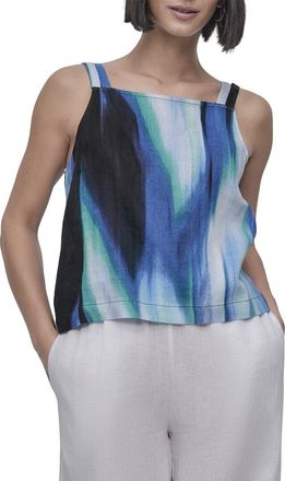 DKNY Dkny Printed Linen Top