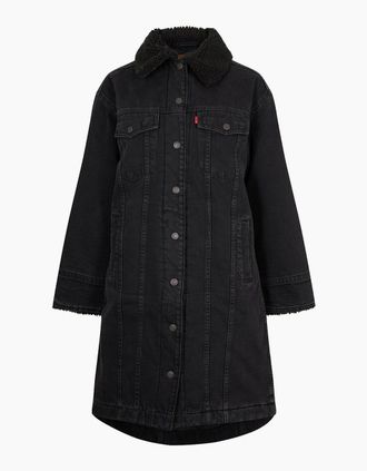 Levi's Womens Padded Trucker - Black - Size: 14