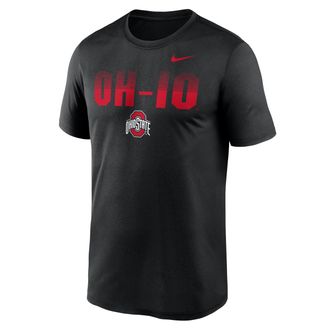 Nike Ohio State Primetime Kinetic Mantra Legend Nike Mens Dri-FIT College T-Shirt in Black | NKGK00AOH-XP8