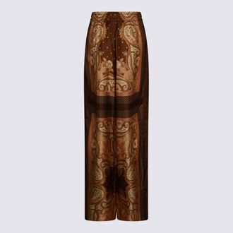 Zimmermann Womens Trousers Caramel Paisley _si