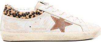 Golden Goose Super Star Leather Upper Horsy Leo Printed Collar Suede