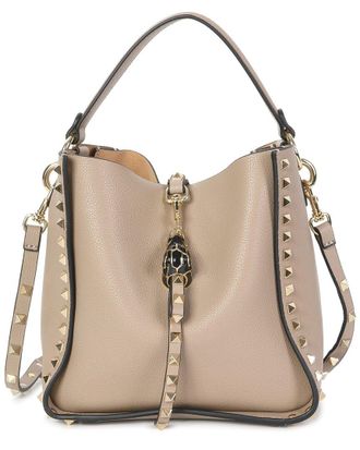 Tiffany & Fred Pebbled Leather Bucket Bag