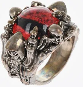 Dsquared2 Metal Ring SKELETON CLAW EYE with Resin Detail size S