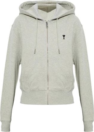 Ami Hoodie - Dames - Vesten met rits - Grijs - XS - Katoen - Hoodies & sweatvesten