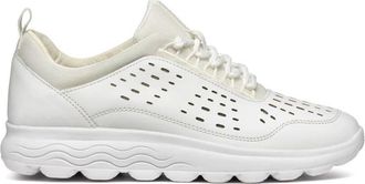 Geox Spherica Sneakers - Dames - Sneakers - Wit - 36 EU - Leer - Schoenen