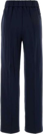 Moncler Womens Navy Blue Stretch Nylon Blend Pant 772 Pantaloni Trousers
