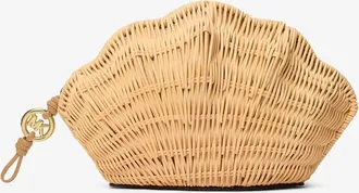 Michael Kors Shelly Rattan Clutch