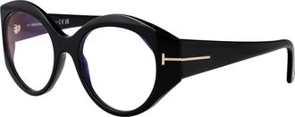 Tom Ford FT5950-B Black Acetate Eyeglasses - Black