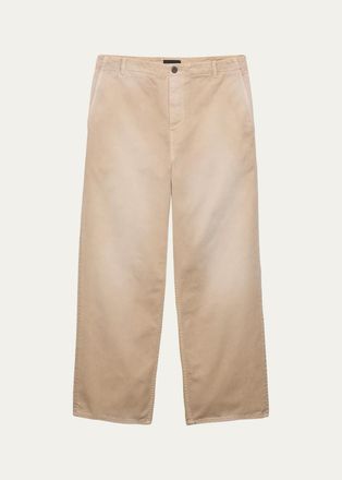 Prada Mens Garment-Dyed Cotton Gabardine Pants