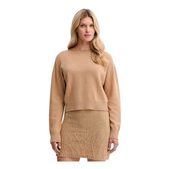 Twinset Jersey de cuello redondo - Knitwear - Mujer - Marr&oacute;n - XS