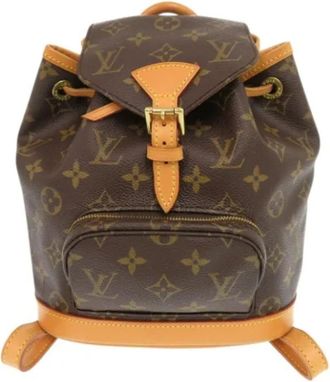 Louis Vuitton Pre-owned Fabric backpacks - Dames - Vintage Rugzakken - Bruin - ONE Size - Vintage
