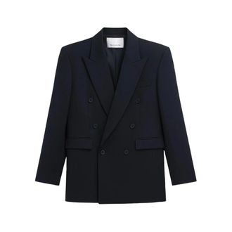 Frankie Shop Blazers, female, Blue, Size: XS Double-Breasted Blazer