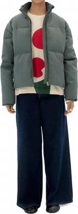 Thinking Mu Gemma Quilted Jacket In Green