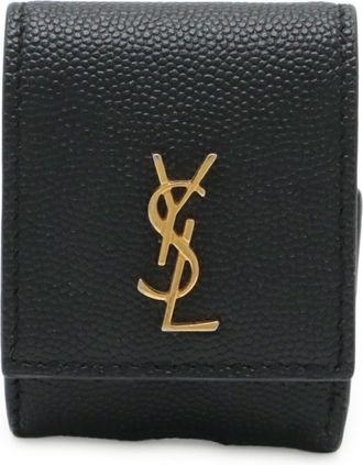 Saint Laurent Black Leather Pouch (Pre-Owned)