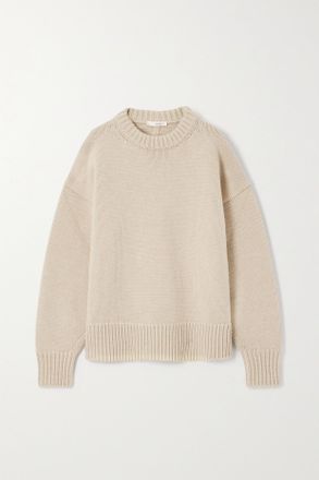 The Row Pullover Oversize In Misto Lana E Cashmere Ophelia - Neutri