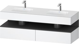 Duravit Qatego Lavabo Encastrado Con Base De Lavabo Consola, - Duravit