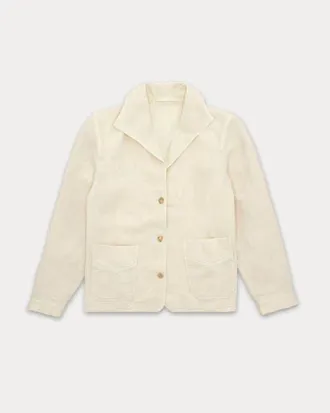 Fortela Scotland Classic Linen Jacket in White at Nordstrom, Size 38