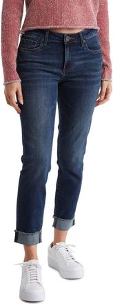 Kut from the Kloth Asher Cuffed Ankle Straight Leg Jeans in Wedelia at Nordstrom Rack, Size 10